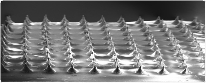 Newly developed biodegradable microneedles deliver genes into the skin