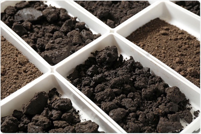 Soil samples for classification.