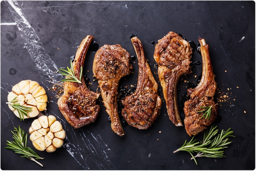 Cooked lamb Cooked lamb