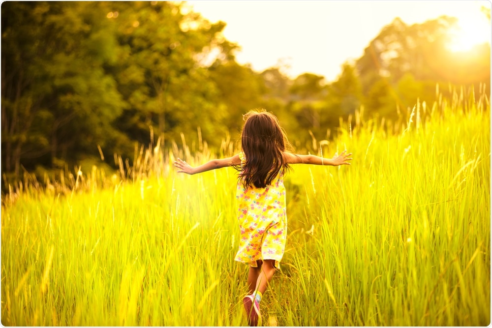 Child playing outside Child playing outside
