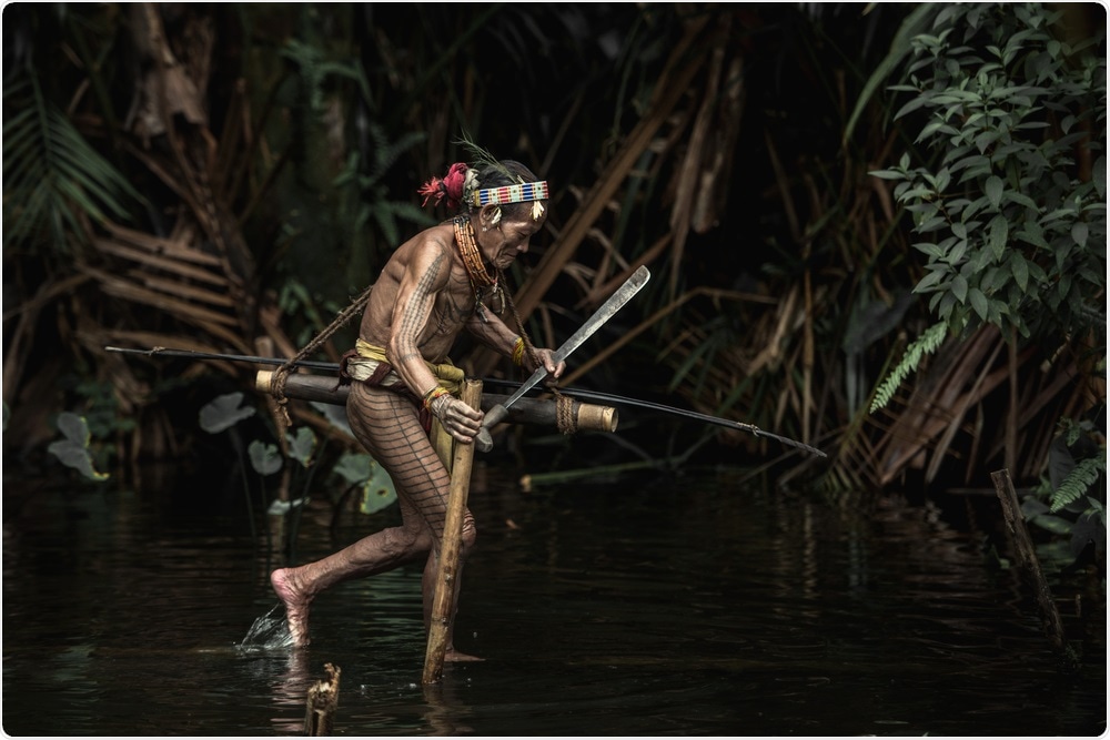 Indigenous Person In Jungle Indigenous Person In Jungle
