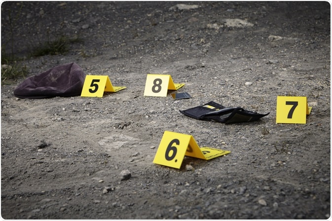 Trace evidence at a crime scene Trace evidence at a crime scene