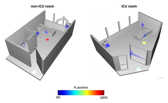SARS-CoV-2 virus does not spread on hospital surfaces