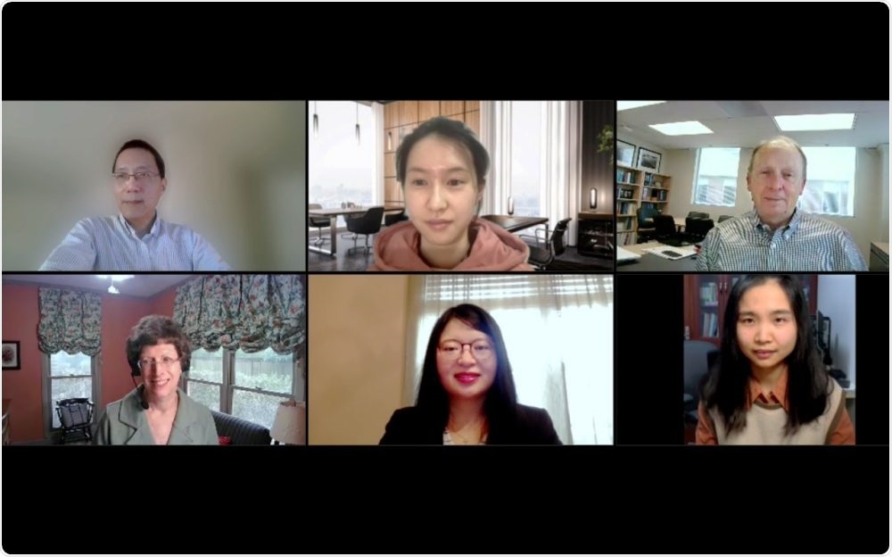 Top left: Zhaoming Wang, PhD, Top middle: Cheng Chen, PhD, Top right: Les Robison, PhD, Bottom left: Melissa Hudson, M.D., Bottom middle: Qian Dong, PhD., Bottom right: Na Qin, PhD. Image Credit: St. Jude Children’s Research Hospital.