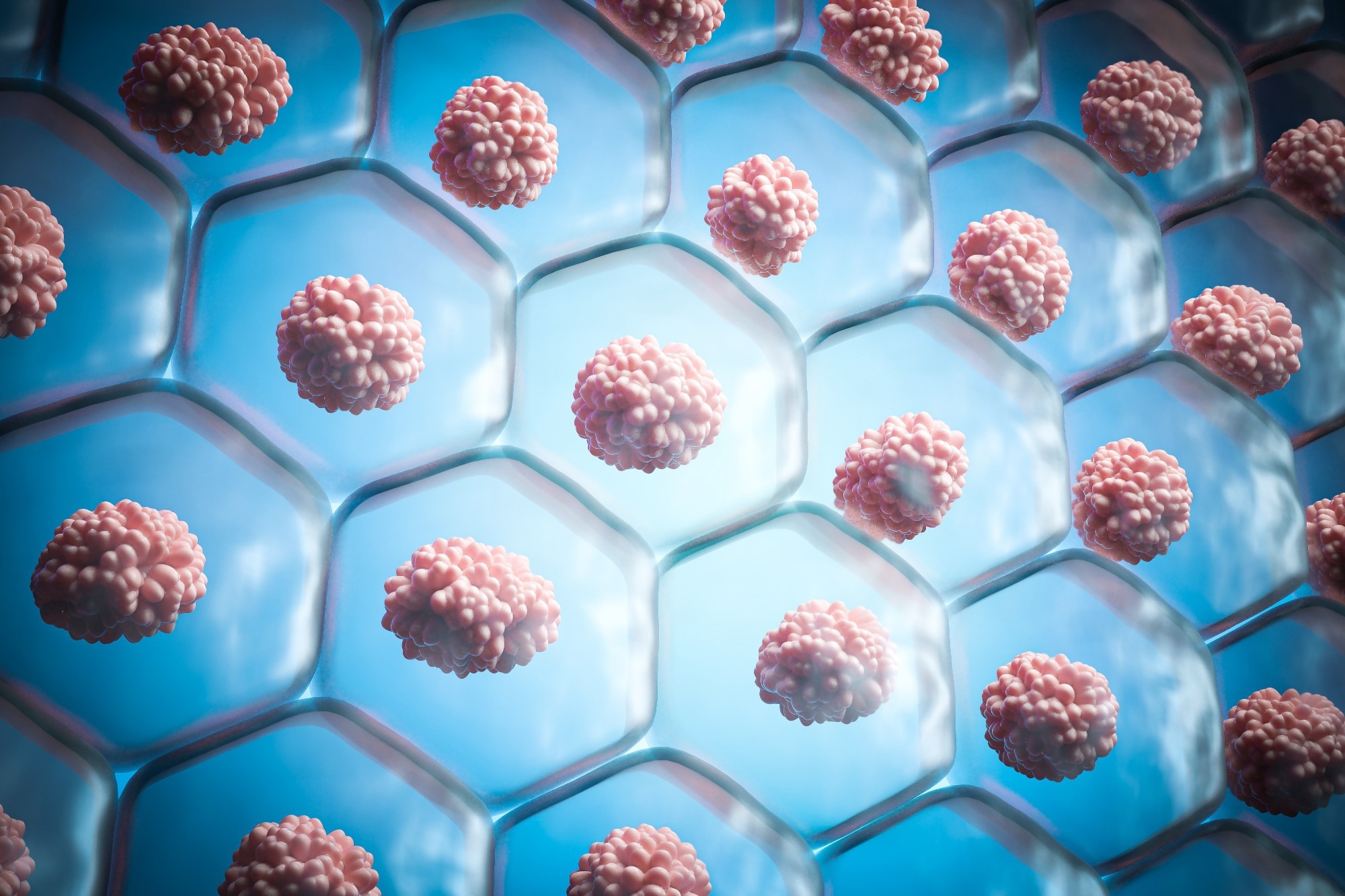 3d illustration Human skin cell, stem cell colony Structure.
