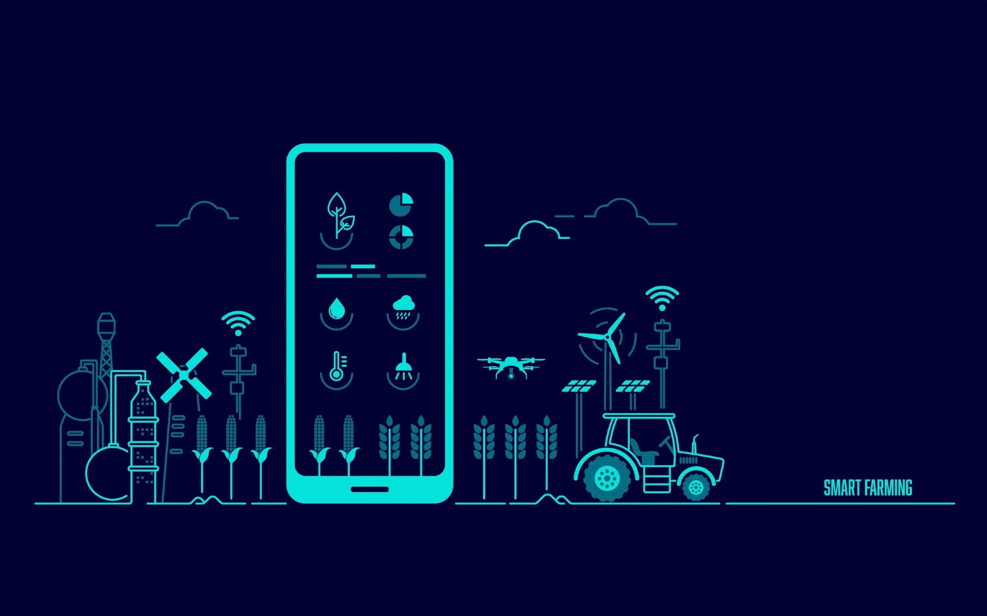 Digital Agriculture Concept