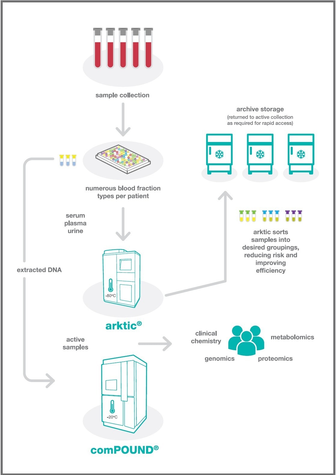 Achieving Maximum Sample Integrity by Automated Sample Storage and Cold Sorting of Clinical Research Samples in the Lab