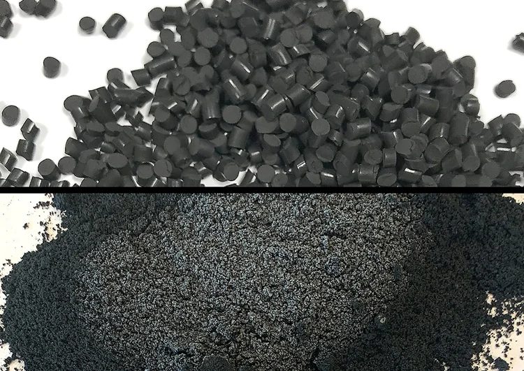 Fast milling of black Flurocarbon rubber (FKM) by embrittling the sample in two 125 ml jars at – 100 °C.