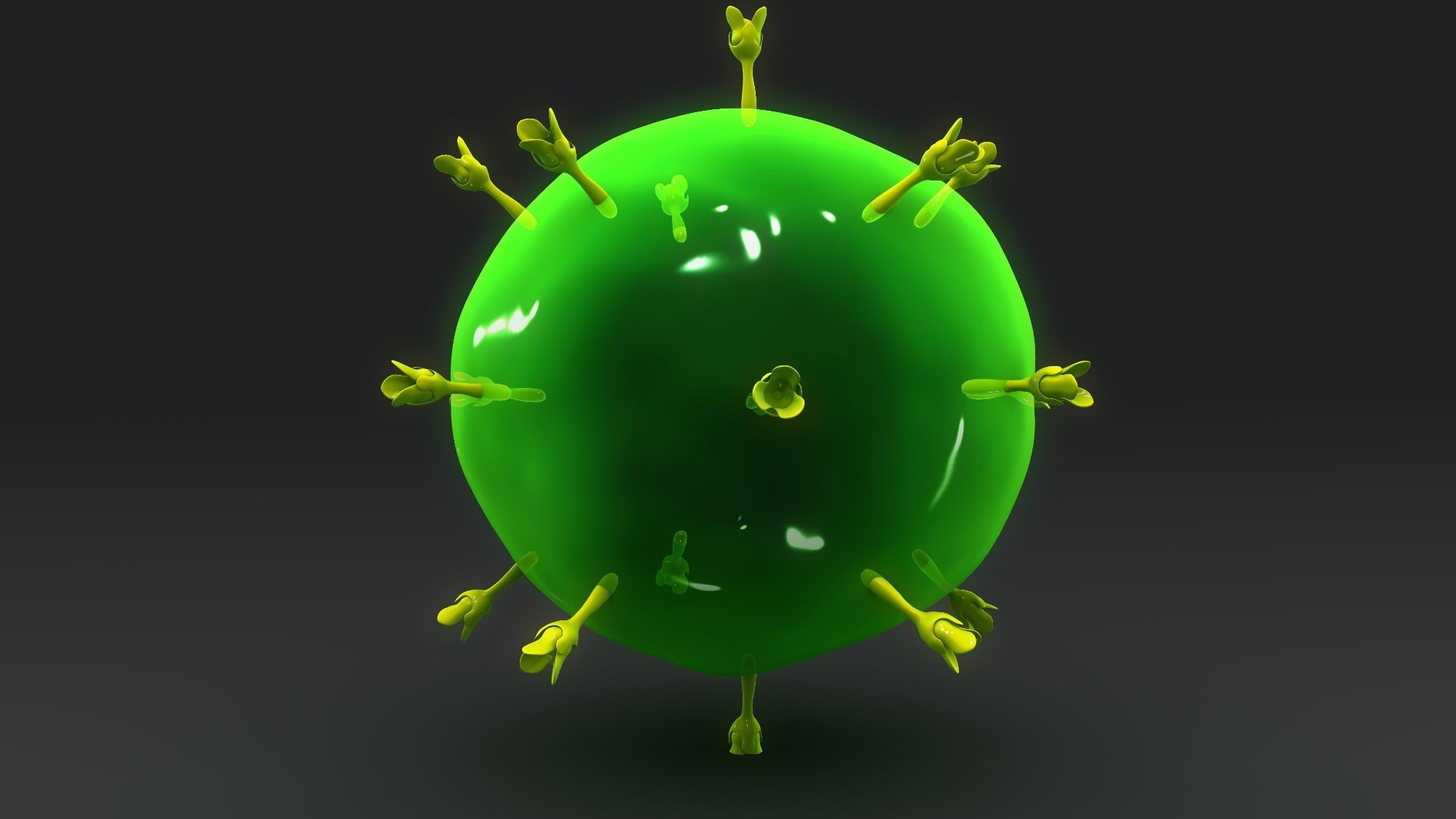T Helper Cell 3d illustration