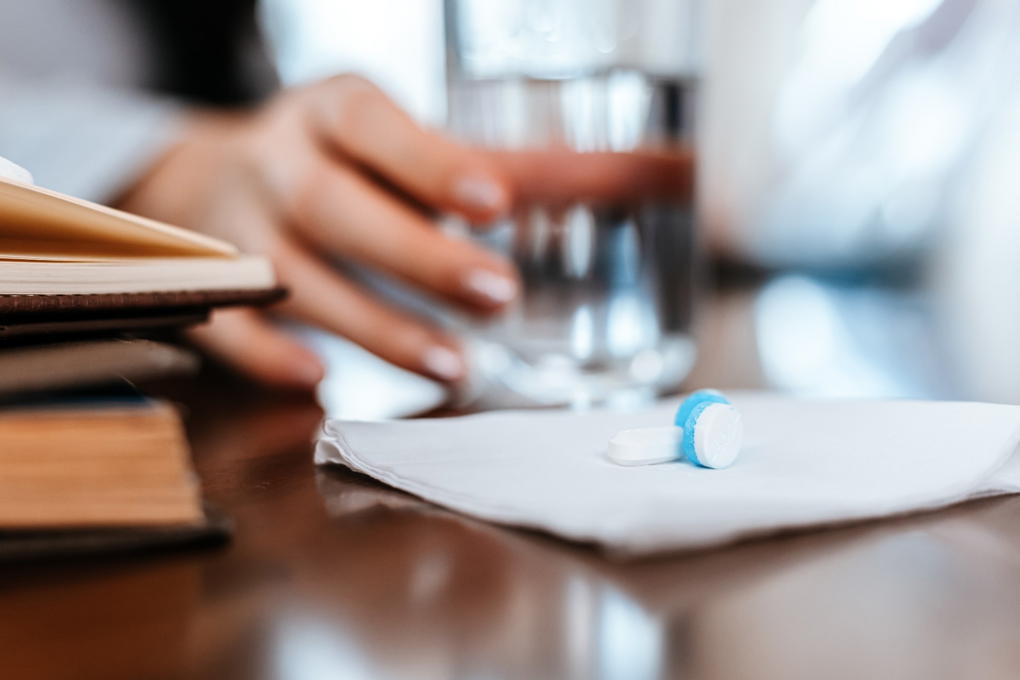 tablet on table