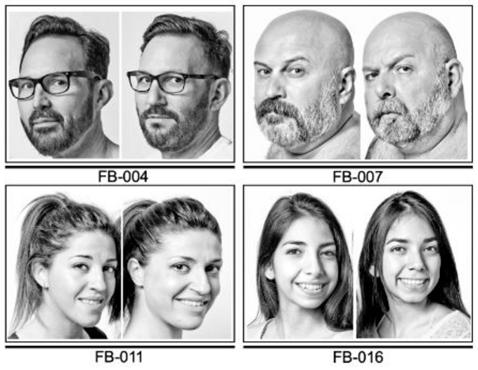 The correlation between high facial similarity and shared DNA
