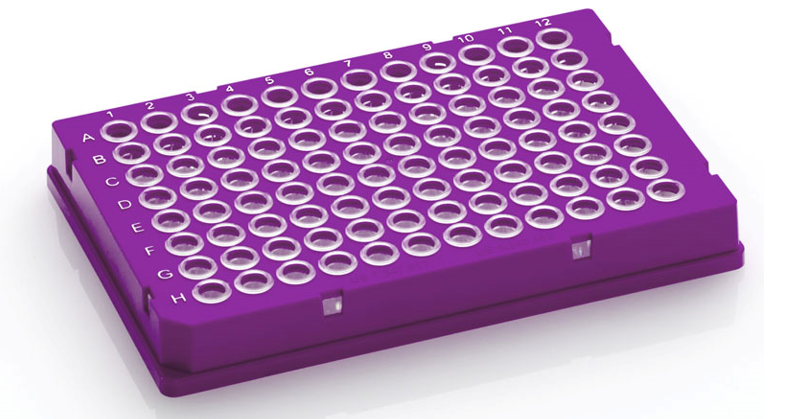 Colored 96-Well Skirted PCR Plates