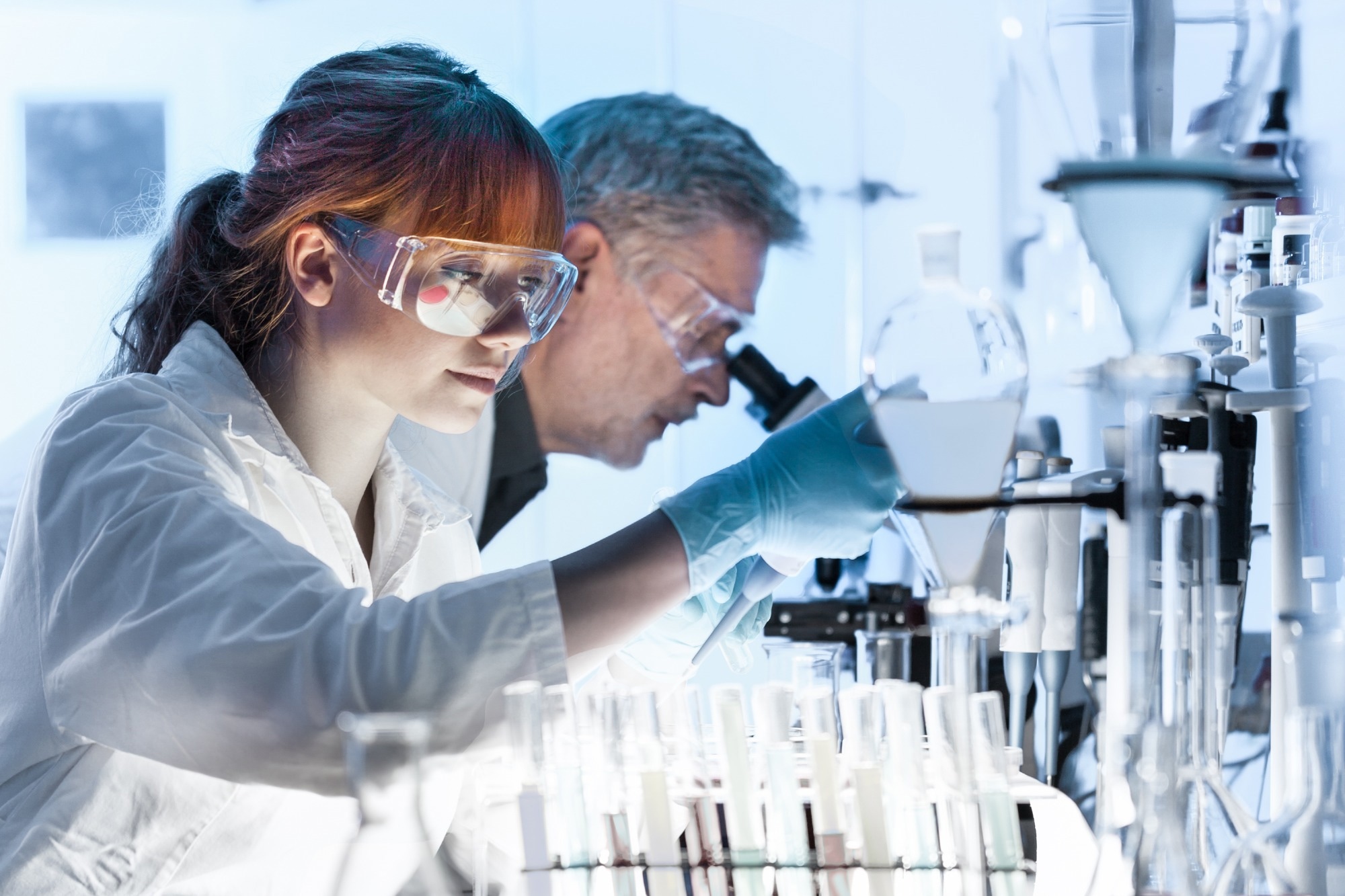 Person working in a lab